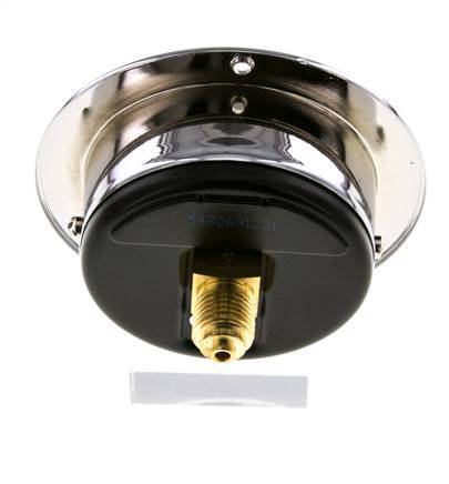0..4 Bar (0..58 psi) Panel Mount Pressure Gauge Steel/Brass 63 mm Class 2.5 (Front Panel)