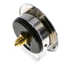 0..4 Bar (0..58 psi) Panel Mount Pressure Gauge Steel/Brass 63 mm Class 2.5 (Front Panel)