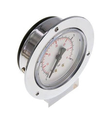 0..4 Bar (0..58 psi) Panel Mount Pressure Gauge Steel/Brass 63 mm Class 2.5 (Front Panel)