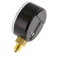 Manómetro de presión por debajo de acero / latón 63 mm Clase 1.6