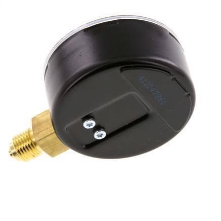 Manómetro de presión por debajo de acero / latón 63 mm Clase 1.6