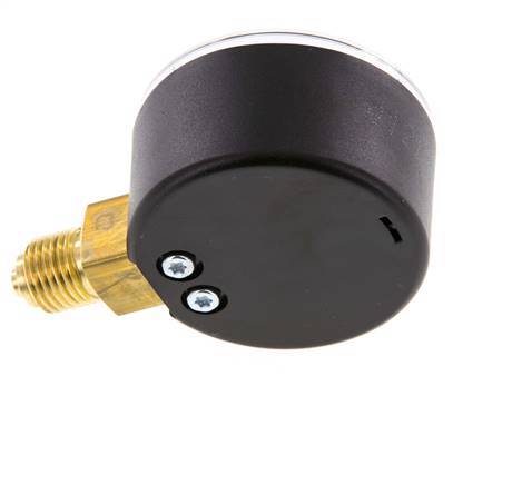 Manómetro de presión bajo plástico / latón 50 mm Clase 2.5