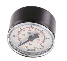 0..60 Bar (0..870 psi) Manómetro Acero trasero / latón 50 mm Clase 1.6