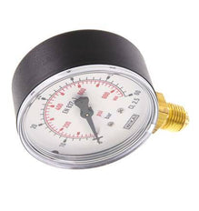 0..60 Bar (0..870 psi) Pressure Gauge Below Plastic/Brass 63 mm Class 2.5