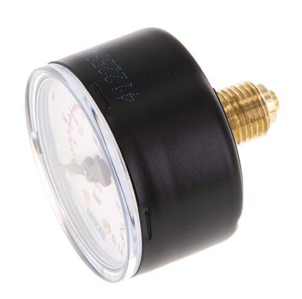 0.6 Bar (0..87 psi) Manómetro Acero trasero / latón 50 mm Clase 1.6