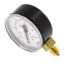 Manómetro de presión por debajo de acero / latón 63 mm Clase 1.6