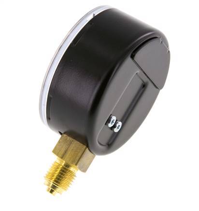 Manómetro de presión por debajo de acero / latón 63 mm Clase 1.6