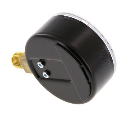 Manómetro de presión por debajo de acero / latón 63 mm Clase 1.6
