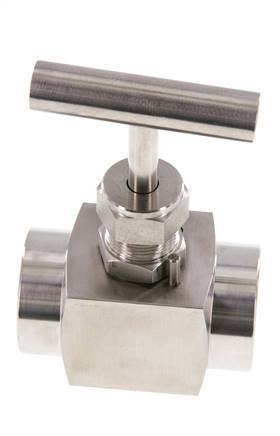 G1'' Válvula de aguja de acero inoxidable PTFE 300 bar - NLS