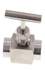 G1'' Válvula de aguja de acero inoxidable PTFE 300 bar - NLS