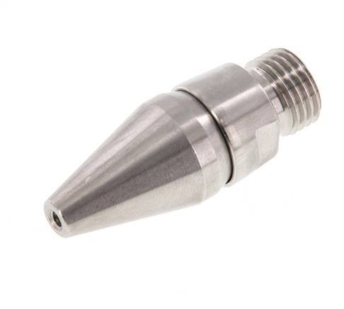 Boquilla de ahorro de aire ajustable R 1/4"(MT)-Rp 1/8"(FT) 1.4436