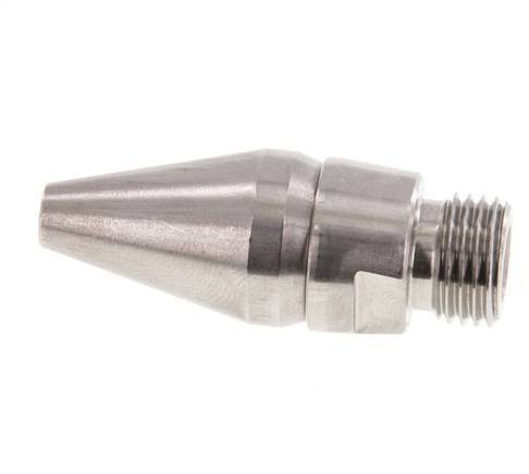 Boquilla de ahorro de aire ajustable R 1/4"(MT)-Rp 1/8"(FT) 1.4436