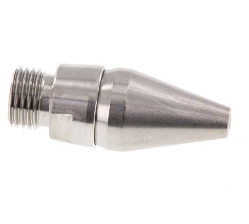 Boquilla de ahorro de aire ajustable R 1/4"(MT)-Rp 1/8"(FT) 1.4436