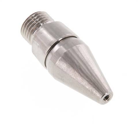 Boquilla de ahorro de aire ajustable R 1/4"(MT)-Rp 1/8"(FT) 1.4436