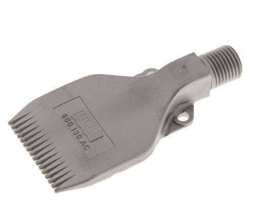 Boquilla de abanico multicanal 42mm G 1/4" Acero inoxidable 1.4404