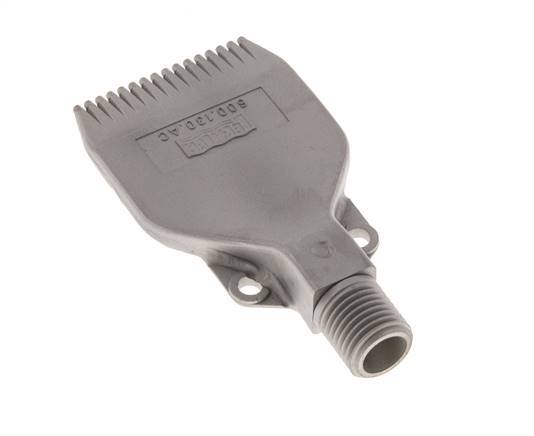 Boquilla de abanico multicanal 42mm G 1/4" Acero inoxidable 1.4404