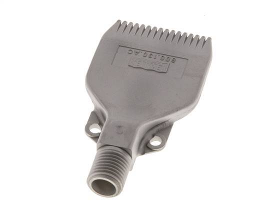 Boquilla de abanico multicanal 42mm G 1/4" Acero inoxidable 1.4404