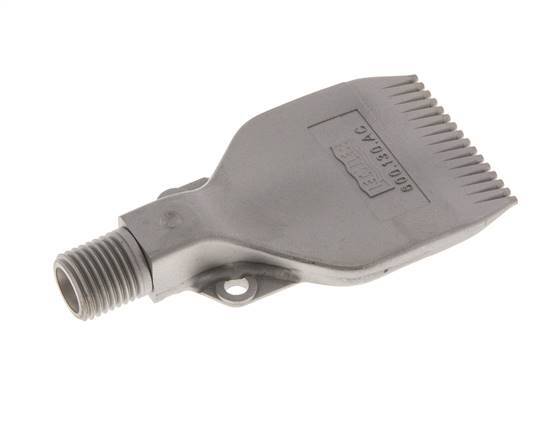 Boquilla de abanico multicanal 42mm G 1/4" Acero inoxidable 1.4404