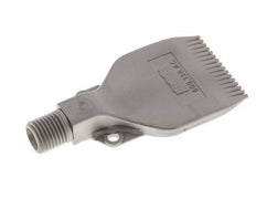 Boquilla de abanico multicanal 42mm G 1/4" Acero inoxidable 1.4404