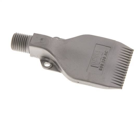 Boquilla de abanico multicanal 42mm G 1/4" Acero inoxidable 1.4404