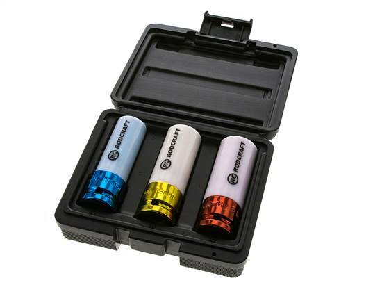 3-Piece Power Socket Set In Plastic Magazine 1/2" (12.7 mm)