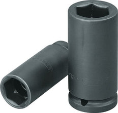 llave de vaso de 77 mm de longitud para tornillos hexagonales de 13 mm de cabeza cuadrada de 1/2" (12,5 mm)