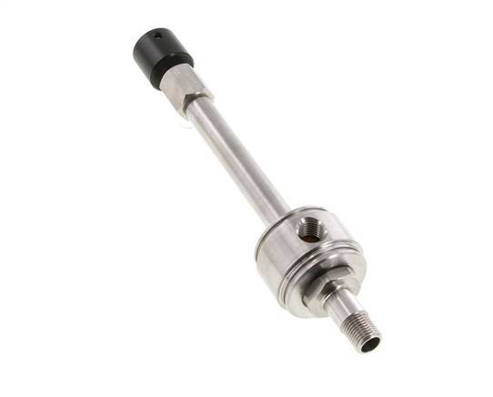 Tubo de refrigeración por puntos con generador de aire frío rojo