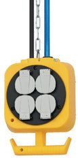 Electric and Pneumatic Power Distributor 2 Air Coupling Sockets and 3 Schuko Power Sockets