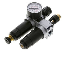 FRL 2-Part G1/4'' 700 l/min 0.2-6.0bar/3-87psi Semi-Auto 40 mm Pressure Gauge Metal Multifix 0