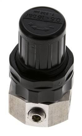 Regulador de presión G1/4'' 320l/min 0.5-16.0bar/7-232psi Acero inoxidable Gases Líquidos