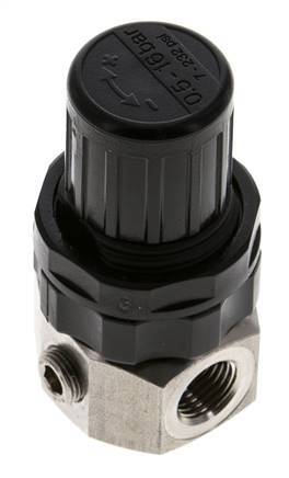 Regulador de presión G1/4'' 320l/min 0.5-16.0bar/7-232psi Acero inoxidable Gases Líquidos