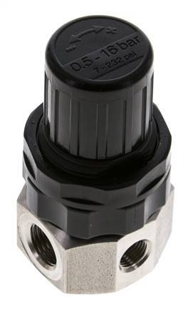 Regulador de presión G1/4'' 320l/min 0.5-16.0bar/7-232psi Acero inoxidable Gases Líquidos