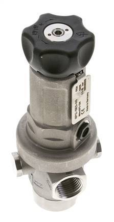 Precision Pressure Regulator G1/2'' 1900 l/min 0.5-15.0bar/7-218psi Stainless Steel Gases Liquids