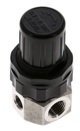 Regulador de presión G1/4'' 320l/min 0.5-6.0bar/7-87psi Acero inoxidable Gases Líquidos