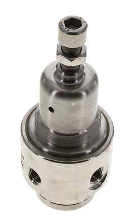 Pressure Regulator G1/4'' 700 l/min 0.2-3.0bar/3-44psi Stainless Steel Gases Liquids