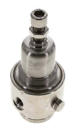 Pressure Regulator G1/4'' 700 l/min 0.2-3.0bar/3-44psi Stainless Steel Gases Liquids