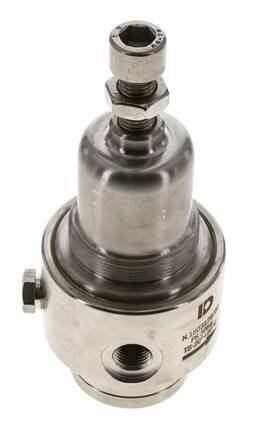 Pressure Regulator G1/4'' 700 l/min 0.2-3.0bar/3-44psi Stainless Steel Gases Liquids