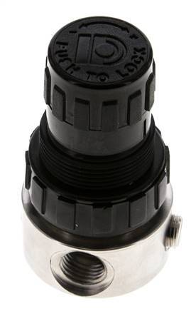 Regulador de presión G1/4'' 350l/min 0.2-3.0bar/3-44psi Acero inoxidable/POM Gases Líquidos