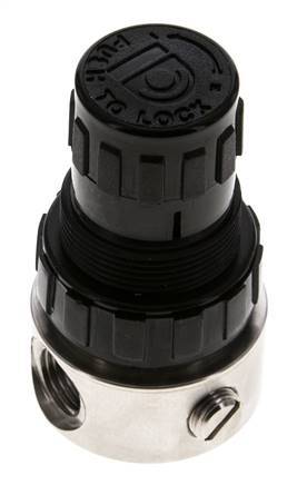 Regulador de presión G1/4'' 350l/min 0.2-3.0bar/3-44psi Acero inoxidable/POM Gases Líquidos