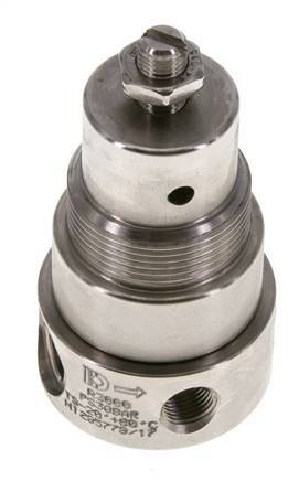 Regulador de presión G1/4'' 350l/min 0.5-8.0bar/7-116psi Acero inoxidable Gases Líquidos