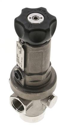 Regulador de presión de precisión G1/2'' 1900l/min 5.0-30.0bar/72-435psi Acero inoxidable