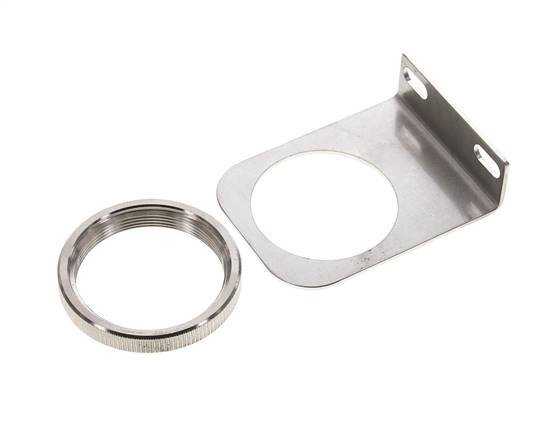 Bracket for Pressure Regulator and Filter-Regulator 1/2 and 3/4'' Stainless Steel with Nut