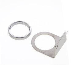 Soporte y tuerca para regulador de presión 1/4'' de acero inoxidable