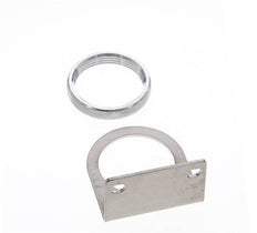 Soporte y tuerca para regulador de presión 1/4'' de acero inoxidable