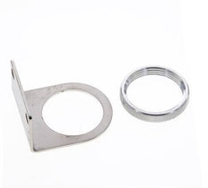 Soporte y tuerca para regulador de presión 1/4'' de acero inoxidable