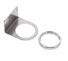 Soporte y tuerca para regulador de presión 1/4'' de acero inoxidable