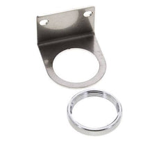 Soporte y tuerca para regulador de presión 1/4'' de acero inoxidable