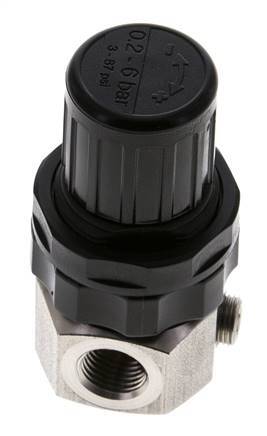 Regulador de presión G1/4'' 320l/min 0.5-6.0bar/7-87psi Acero inoxidable