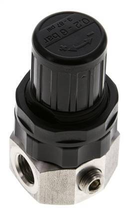 Regulador de presión G1/4'' 320l/min 0.5-6.0bar/7-87psi Acero inoxidable