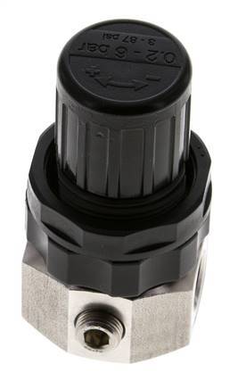 Regulador de presión G1/4'' 320l/min 0.5-6.0bar/7-87psi Acero inoxidable